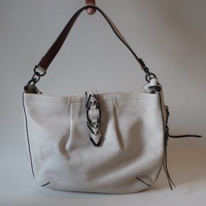 WOMENS VINCE CAMUTO WHITE LEATHER SHOULDER BAG *
